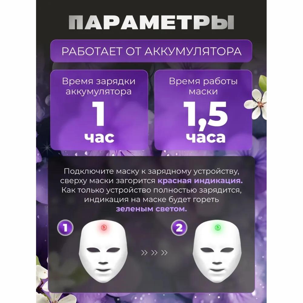 LED face mask, light therapy, phototherapy for face