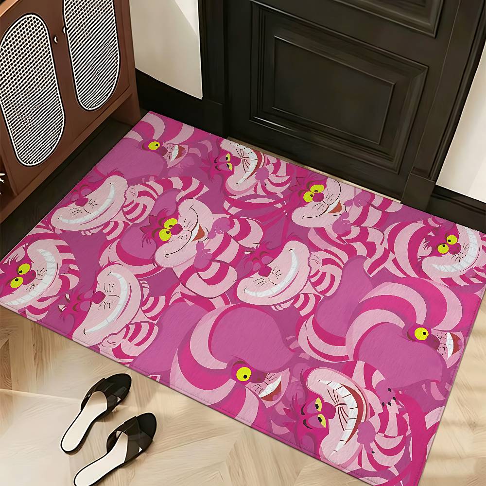 Anime C-cheshire Cat Carpet Bathroom Anti-slip Mat Door Mat Home Decoration Mat Entrance Door Mat Scratch-resistant Door Mat