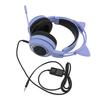 Gaming Hdset 3.5mm Plug Stereo Noise Reduction Cute Cat   Over r Hdphone with Mic for Girls for X BOX PC Phone