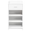 Shoe Cabinet with Drawers White 48 X 36 X 92 Cm Engineered Wood