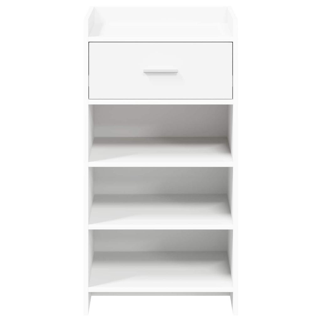 Shoe Cabinet with Drawers White 48 X 36 X 92 Cm Engineered Wood