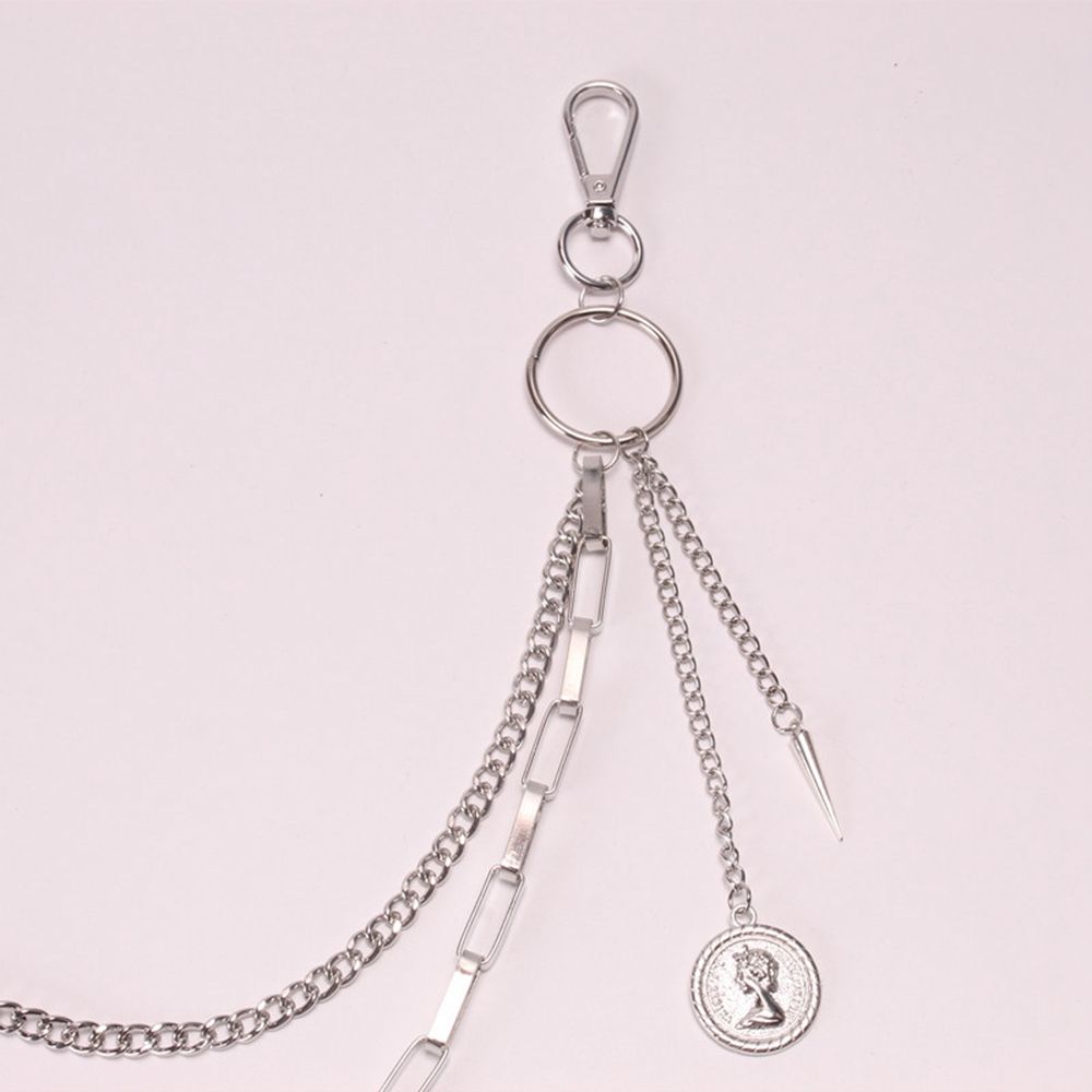 Layer Harajuku Style Multi-layer Female Belt Chain Punk Pants Chain Hollow Cross Metal Waist Chain