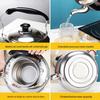 Thickened Large Capacity 304 Stainless Steel Gas & Induction Kettle