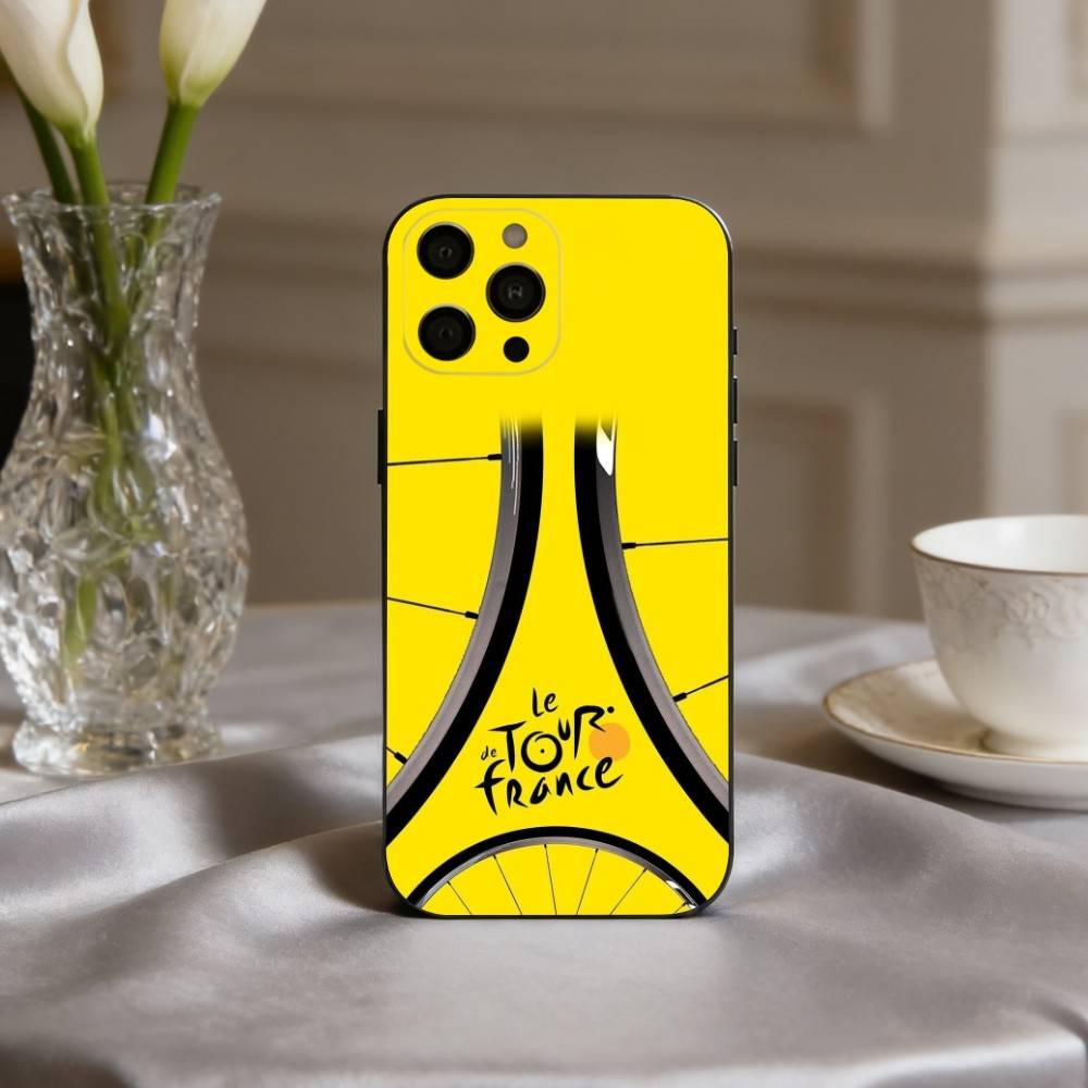 T-Tour De France B-Bike R-Rainbow Phone Case For iPhone 17,16,15,14,13,12,11 Plus,Pro Max,XS,Soft Silicone Black Cover