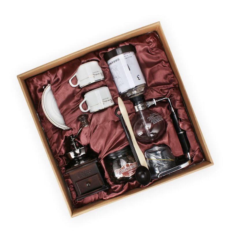 Siphon Coffee Maker Set with Hand Grinder