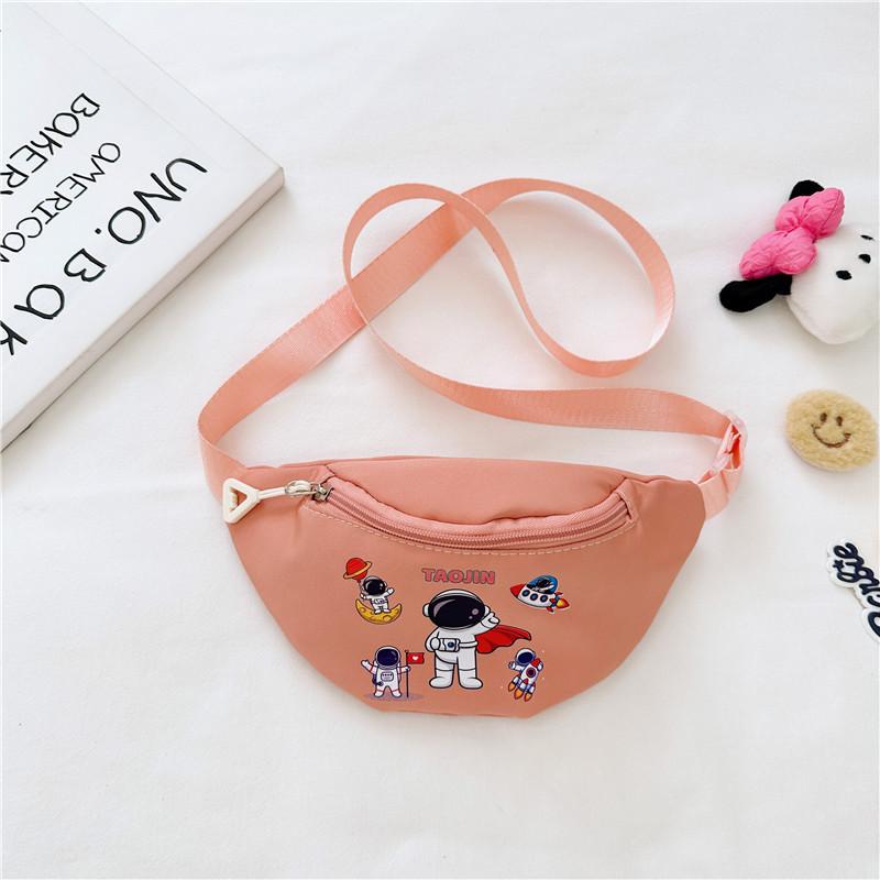 Adorable Mini Cartoon Waist Bag For Kids Cute Canvas Coin Purse Unisex Design In Multiple Colors For Everyday Use