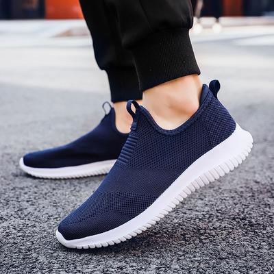 Men's Shoes Spring Large Size Foot Cover Lazy Shoes Men's Mesh Shoes Fly-woven Sports Casual Shoes Foreign Trade Casual Shoes