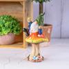Umbrella Resin Garden Statue Ornaments Outdoor Faceless Old Man Dwarf Crafts Courtyard Decoration Ornaments
