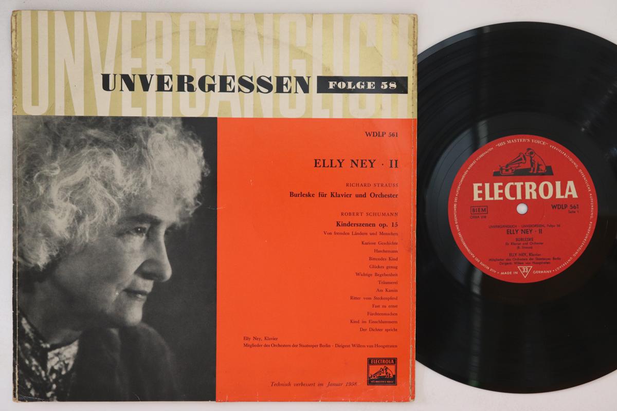 

10inch Record ELLY NEY - Ii WDLP561 ELECTROLA Germany Classical Used