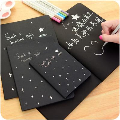 Paper Thickness Diary Black Paper Paper Sketch Graffiti Notebook Durable Notebook