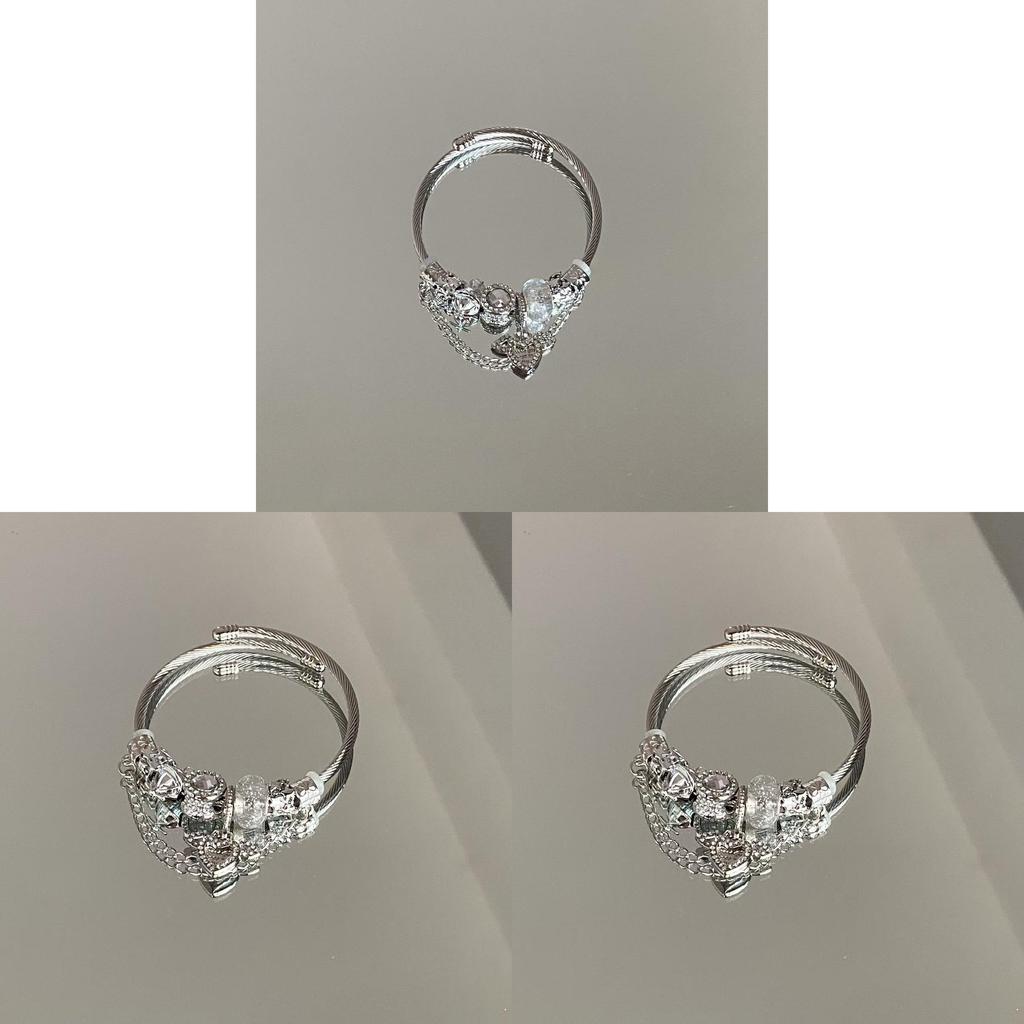 Catena Mano Cupido a Forma di Cuore con Acciaio Inossidabile e Galvanica per Donne Idee Regalo