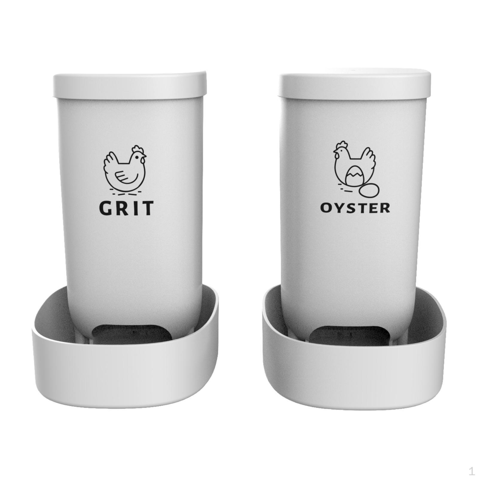 

2 шт. Кормушки для цыплят, Кормушка для кур, Контейнер для уток, Герметичные аксессуары для курятника, Автоматическая кормушка для перепелов