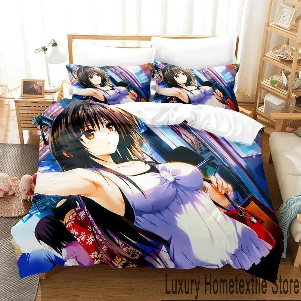 3D Print to Love Ru Darkness Bedding Set Boys Girls Twin Queen King Size Duvet Cover Pillowcase Bed boys Adult Tool