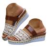 Women'S Sandals Bohemian Sandals Wedge Sandals Ethnic Sandals Openwork Wedge Two Strap Sandals Women Rubber Womens Wide Sandals