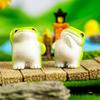Yousheng Mini Resin Frog Figurine Small Little Animal Ornament Cartoon Miniature Frog Statue for Micro Fairy Garden Landscape DIY Terrarium Crafts