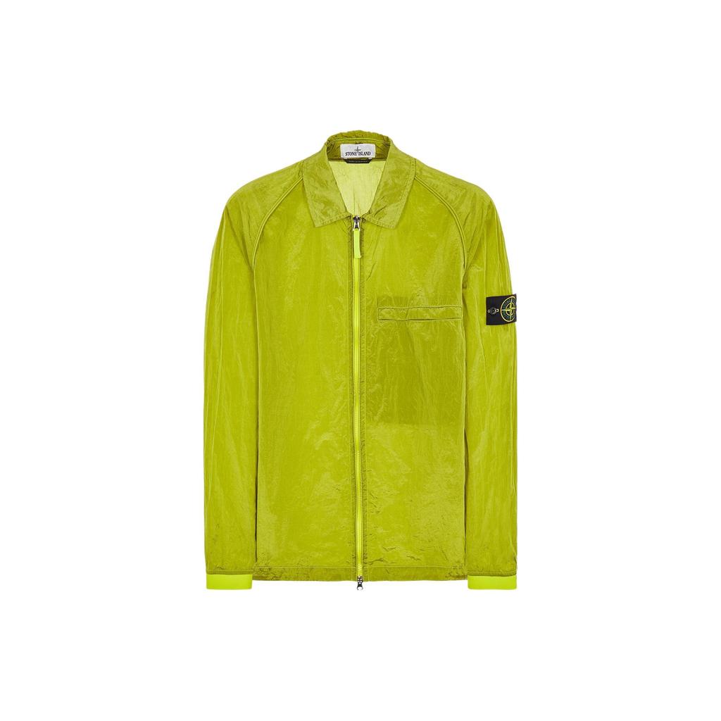 Stone Island Metal Nylon Shirt Jacket Autumn Men Jackets Lemon-Yellow 761512321-V0031