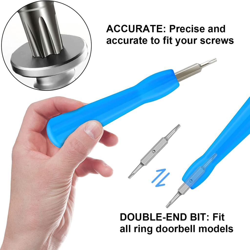 T6 T15 Two-in-one Portable Hexagon Screwdriver for Intelligent Doorbell Disassembly Precision Screwdriver Tool