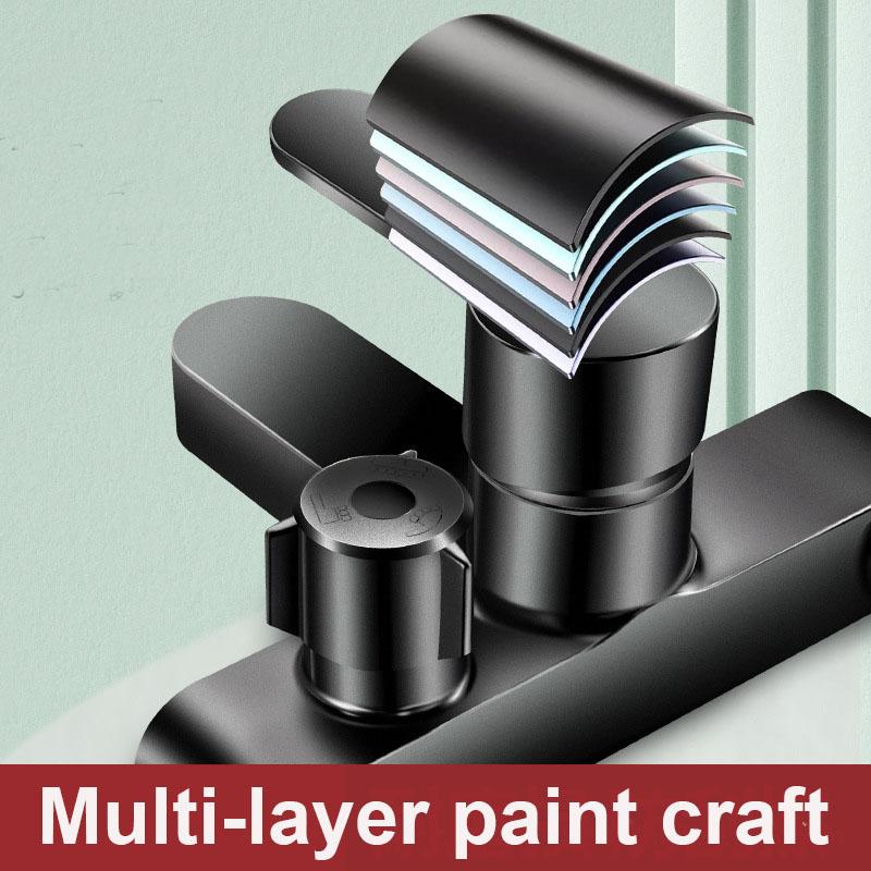 Black/Silver Bathroom Shower Faucet Mixing Valve Shower Set Bathtub Mixing Switch Triple Hot and Cold Faucet