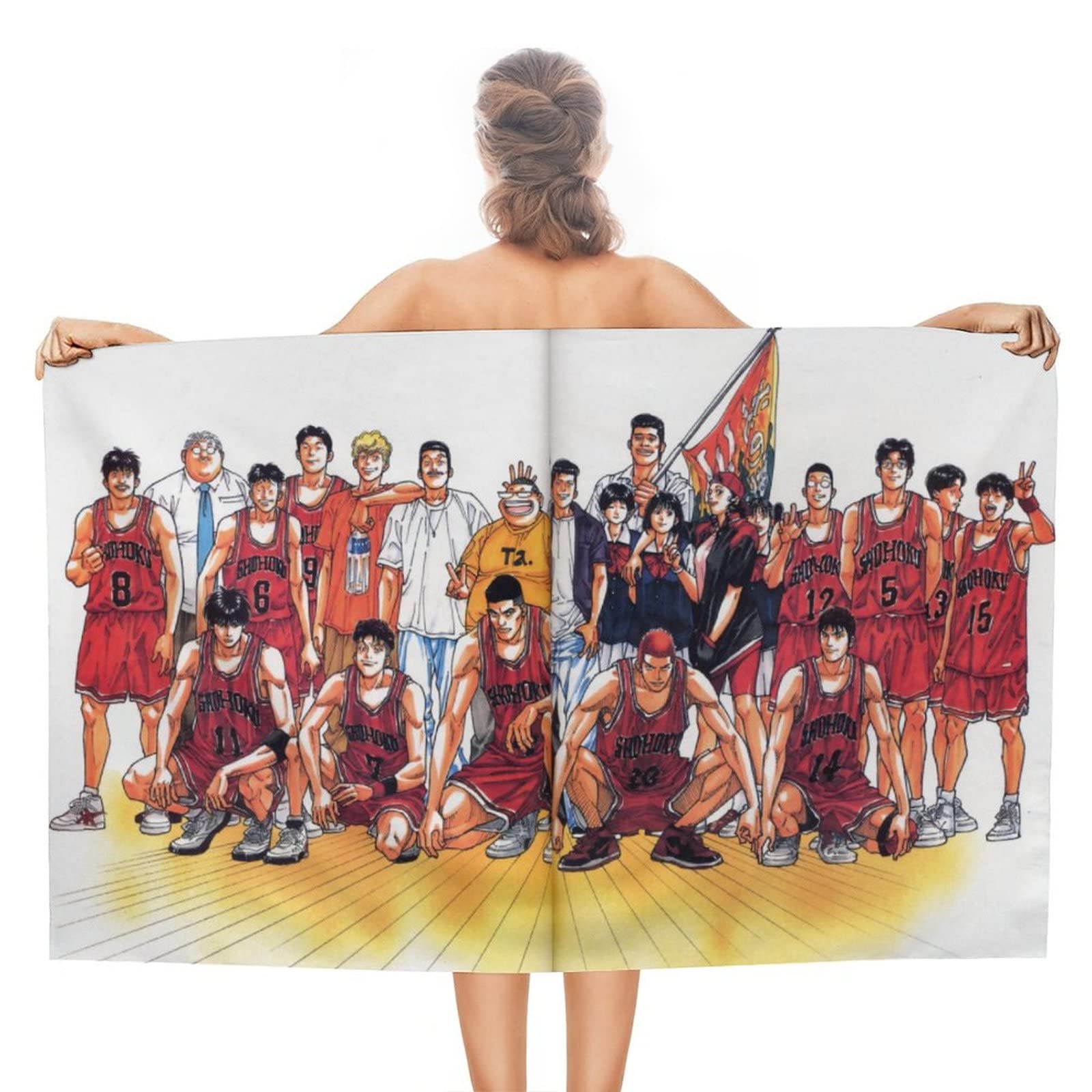 

Slam Dunk Bath Towel Towel Durable Beach Towel Swimming Towel Sports Towel Microfiber Beach Blanket Fast Water Absorption Quick Drying Fluffy Hotel