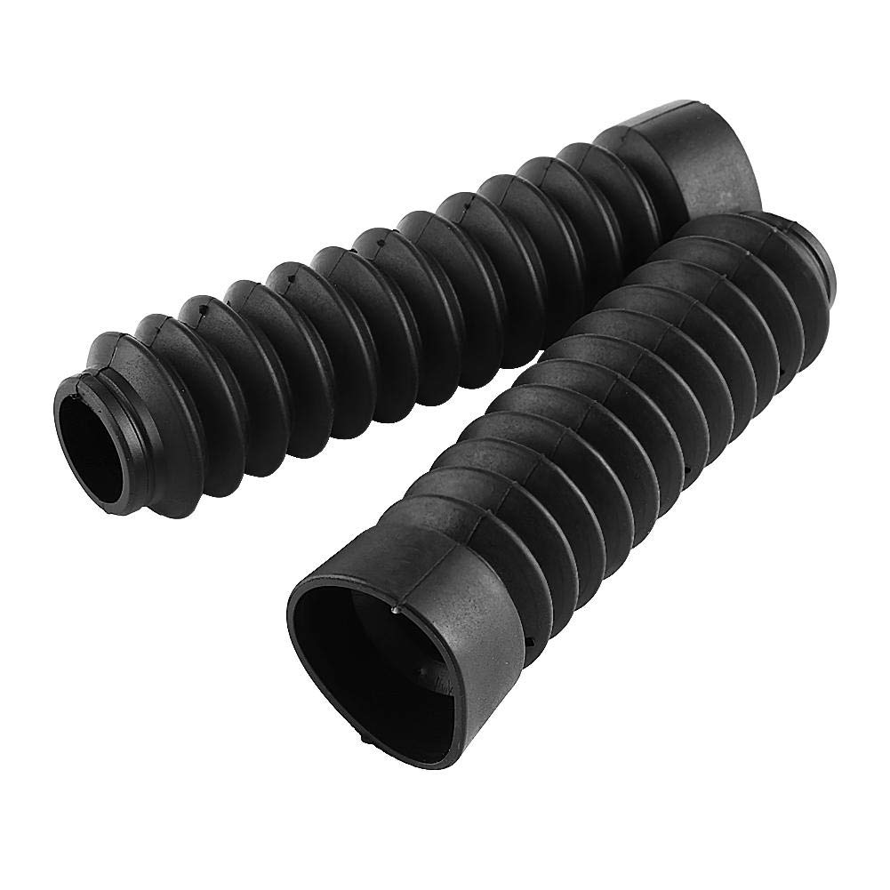 Motorcycle Front Fork Covers 205x42mm 1 Pair Gator Target Boot Shock Damping Dust Cover (Black)