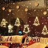 Christmas Scene Decor Pvc Mini Sucker Lights With Reindeer For Holiday Tree And Festive