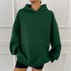 Women's Fashion Casual Solid Color Pocket Long Sleeve Hoodie