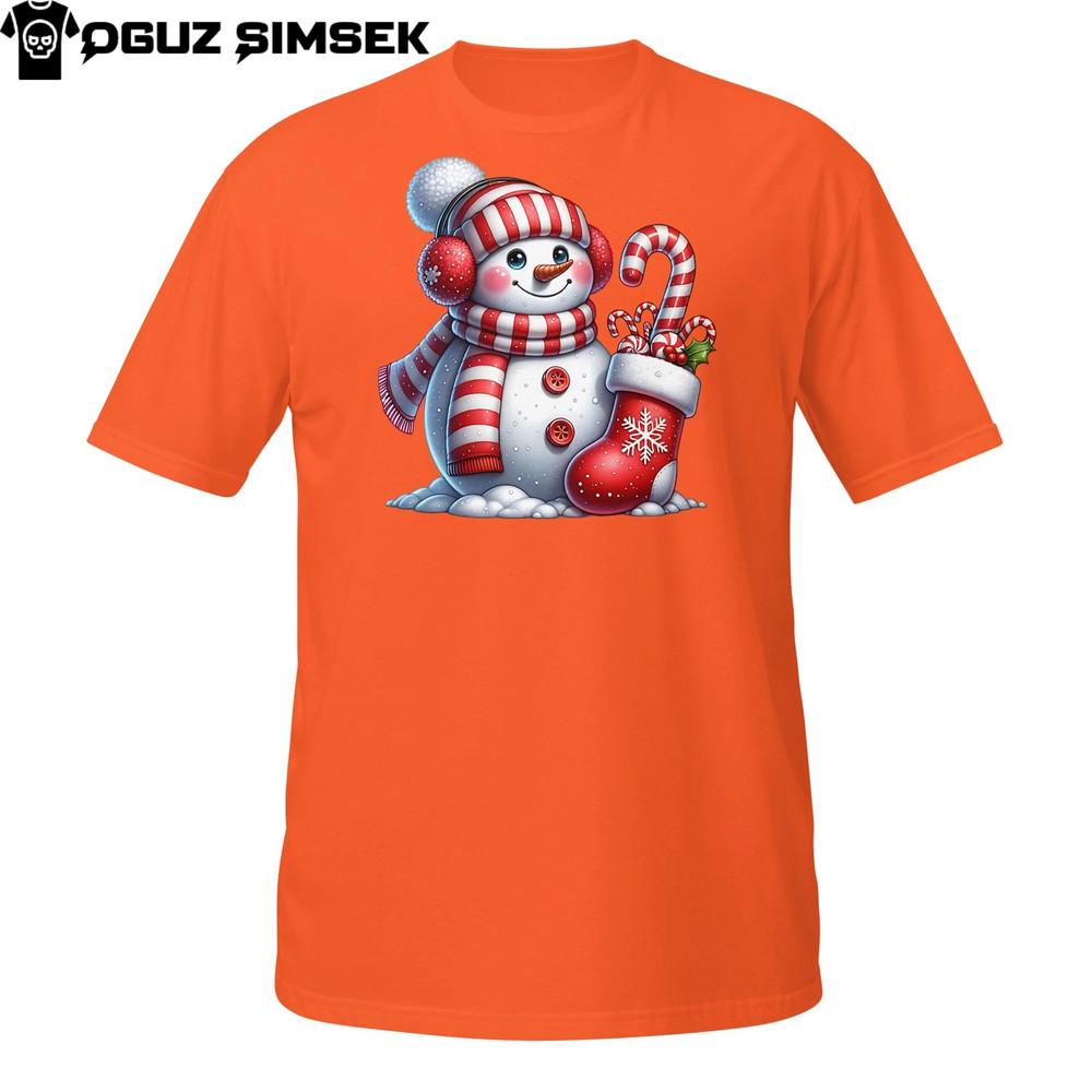 

Festive Snowman Shirt – Merry Xmas Holiday Winter Graphic Tee 4XL