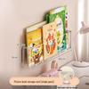 Wall-Mounted Children's Transparent Bookshelf: Punch-Free Storage Rack for Books