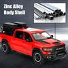 1/32 Scale Dodge RAM Mammoth Pickup Truck Off Road Alloy Toy Car Model Sound & Light Pull Back Collection Gift for Boys Children Kid