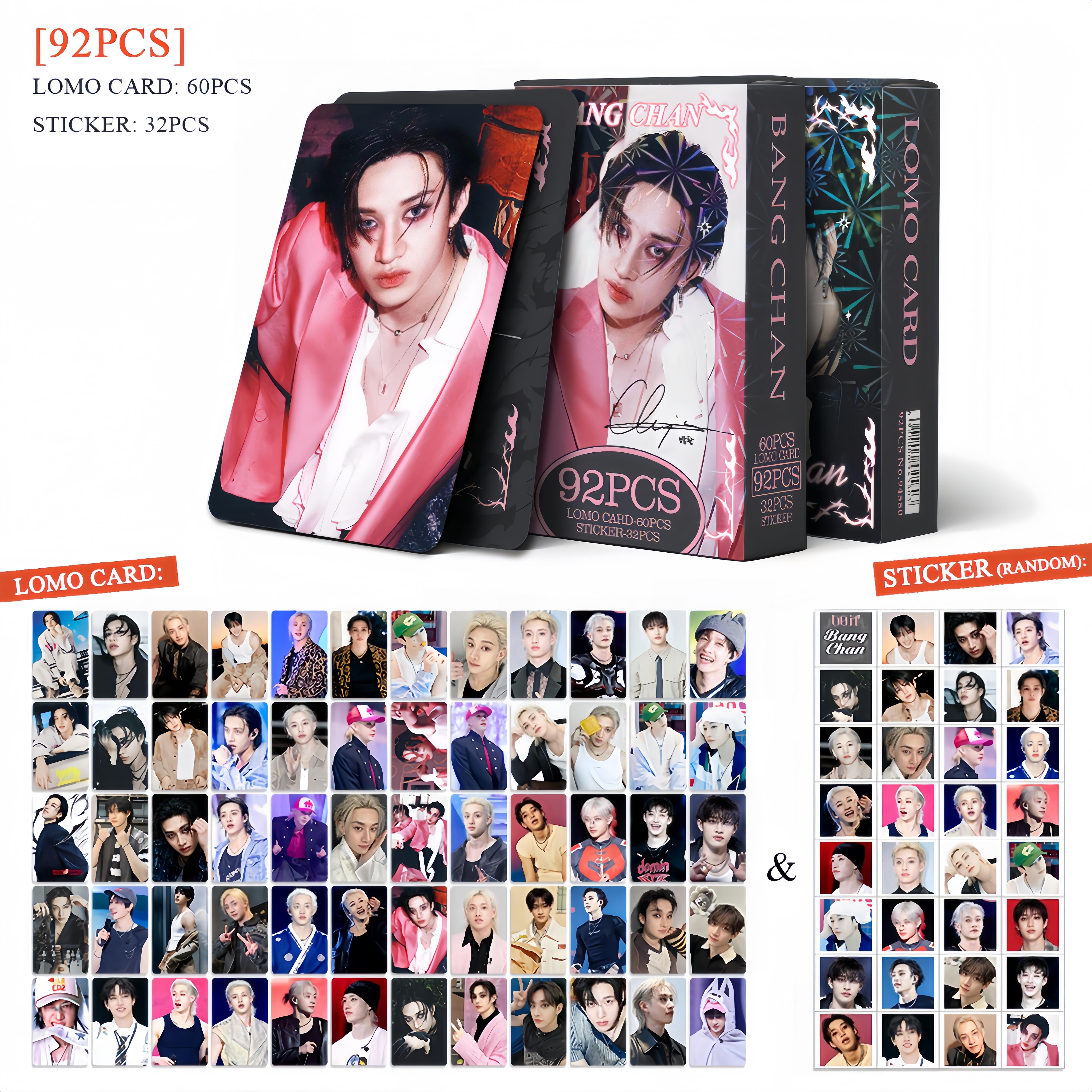Stray Kids Small Cards High-definition Printing K-pop Star Bangchan Peripherals Anime Collection Bulk Order Supported LOMO Kid Friendly Entertaining