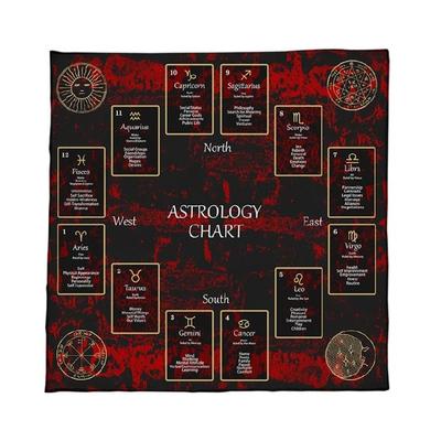 Divinations-Tischdecke Sternbilder Astrologie Tarots Kartentischdecke Altartuch Divinations-Brettspiel-Zubehör