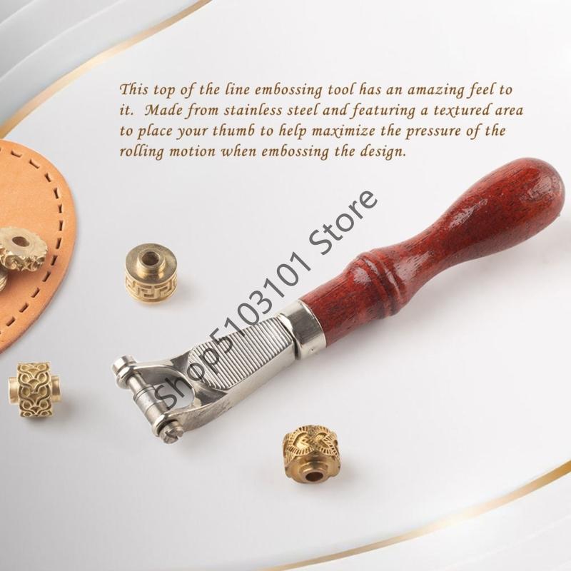 X6HE Multipurpose Craft Tool Handle for Leatherworking Embossing and Projects Featuring Comfortable Grip