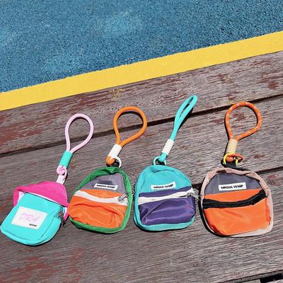 Anti-Verlies 2-Delige Muntportemonnee met Mobiele Telefoon Lanyard en Klein Huis Rugzak Sleutelhanger Accessoires