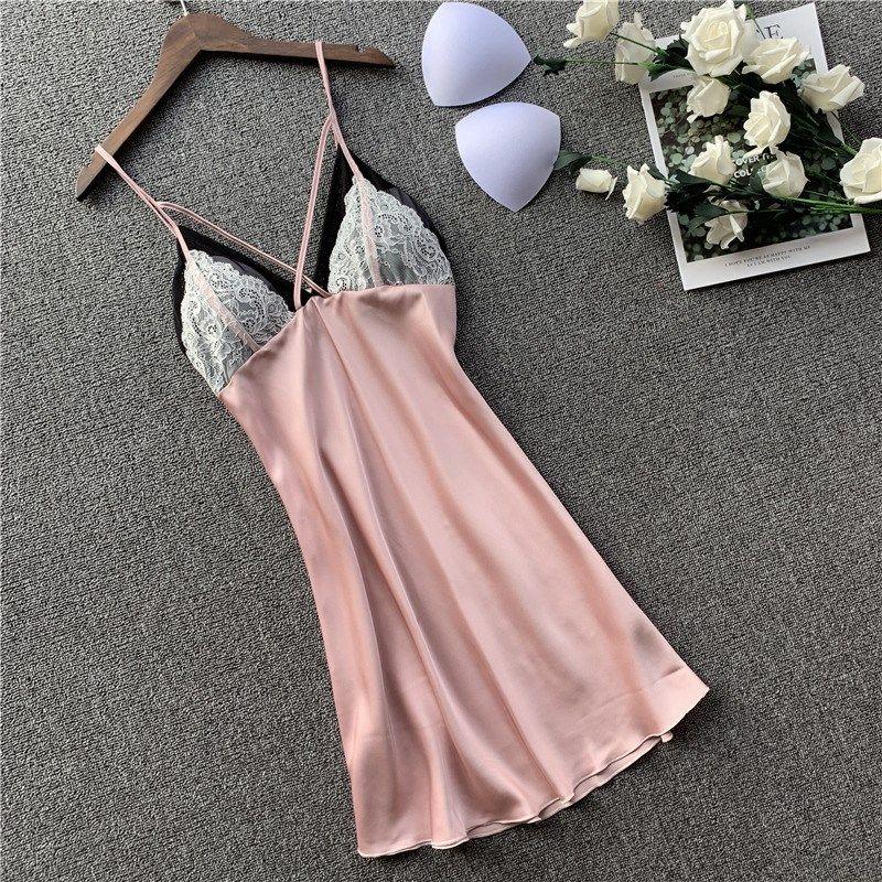 New Suspender Nightdress Female Summer Lace Skirt