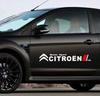 Car Sticker 2PCS Waterproof Car Logo Door Side Stickers Creative Body Decor Logo Decals for Citroen DS Series C2 C3 C4 C5 C6 C8