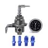 Adjustable Fuel Pressure Regulator Car Accessories Vehicle Refitting Fuel Supercharger Universal with Gauge Kit Blue/Red/Black
