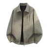 American street trend men's leather jacket new simple daily travel commuting durable leather jacket men's coat