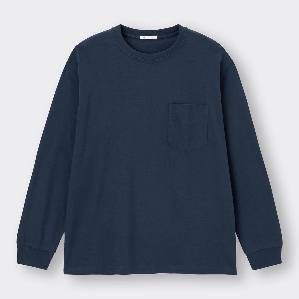 Gu By Uniqlo HeavyweighT Crewneck T  Long Sleeve 
