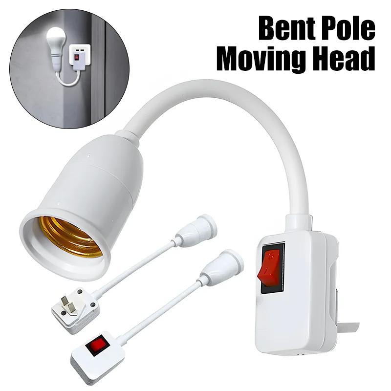 LED Base Direct Plug-in Rotary Lamp Head E27 Socket Lamp Bulb Holder with Switch EU US Plug Lamp Holder LED Table Lamp Lamp Base