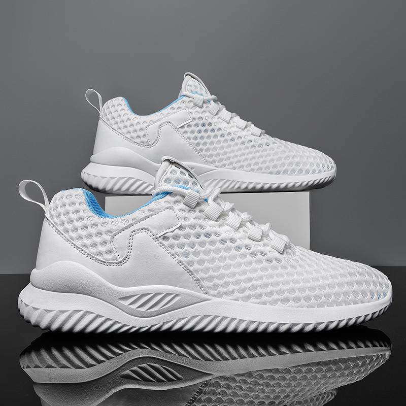 2022 Summer Breathable Men Shoes Lightweight Comfortable Sneakers Men Hollow Out Mesh Shoes Comfortable Tenis Zapatillas Hombre
