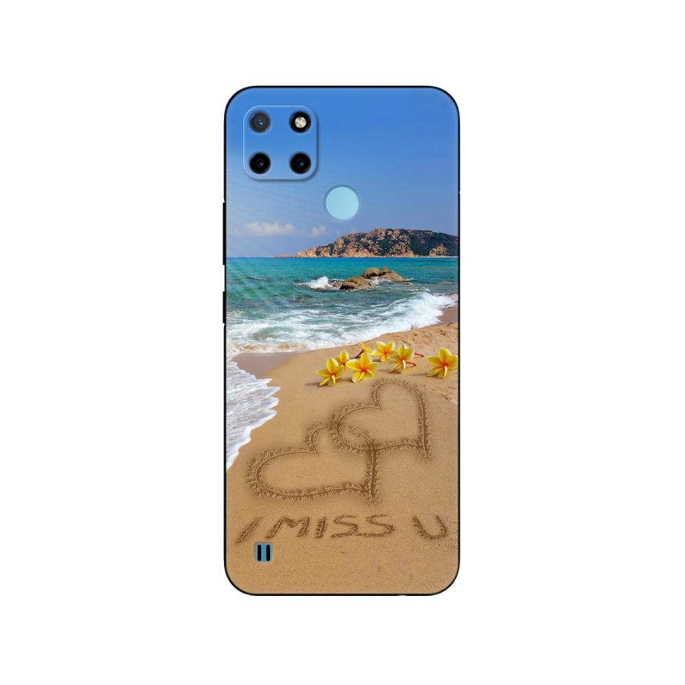 For Realme C21Y C25Y Case Silicon Phone Back Cover For OPPO Realme C21Y C25Y 4G Soft Case RMX3261 Coque 6.5inch Black Tpu Case