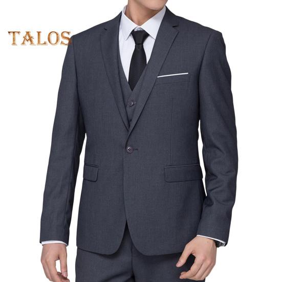 Ανδρικό επίσημο μπλέιζερ κοστούμι πέτο μονόχρωμο μονόχρωμο επαγγελματικό σακάκι για καθημερινά πάρτι γάμου