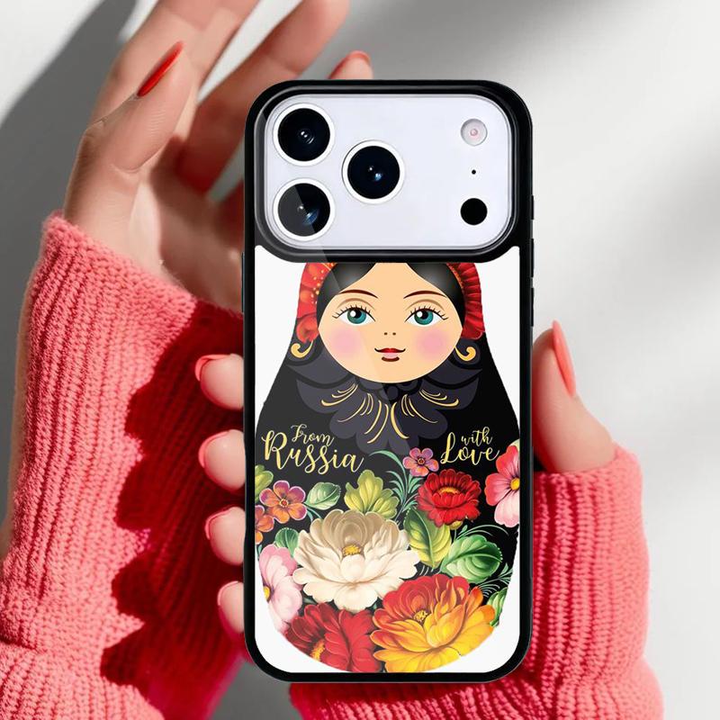 Russian Nesting Doll Phone Case for iPhone 17 Air 16e 15 14 13 Pro Max Back Cover for 12 11 Pro Coque