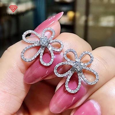 Wunderschöne Blumen Ohrstecker Braut Hochzeit Zeremonie Party Ästhetische Ohrpiercing Ohrringe für Frauen Schmuck