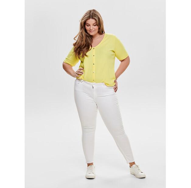 Джинсы ONLY Carmakoma Willy 15176825 белый Skinny Fit