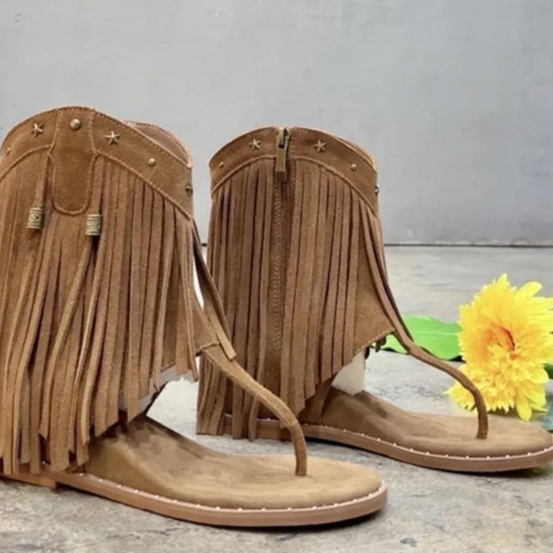 Retro Dames Zomer Nieuwe Stijl met Verhoogde Hoogte en Rits aan de Zijkant Visgraat Klittenband Sandalen