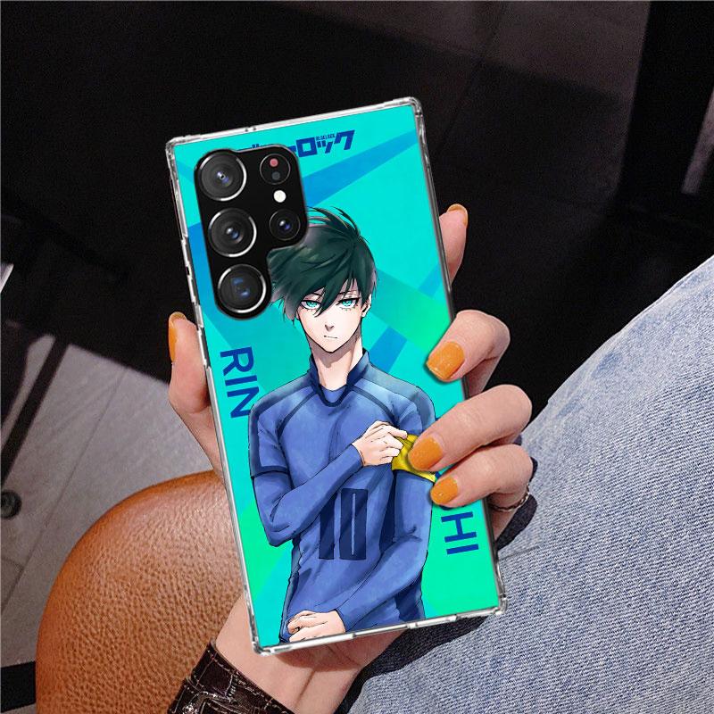 Hot Anime Blue Lock Phone Case For Samsung Galaxy S24 S25 Edge S26 Ultra S23 S22 S21 Plus S20 FE + Personalized Print Cover Gala