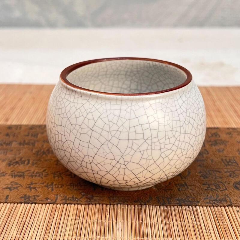 Lilang Ceramic Crackle Glaze Flower Pot