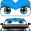 Cute Girl Car Eyes Sun Visor Car Windshield Sun Shade  Front Window Sunshade UV Block Heat Insulation Cover Parasol