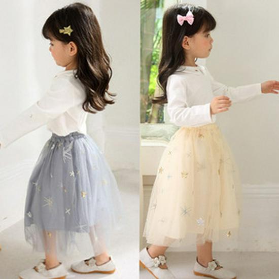 Korean Children's Lace Beaded Cotton T-shirt Top